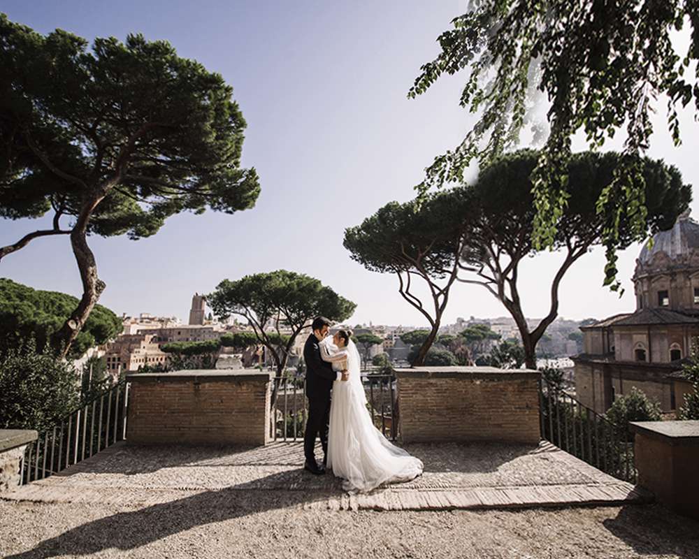 свадебная фотография в столице Италии
