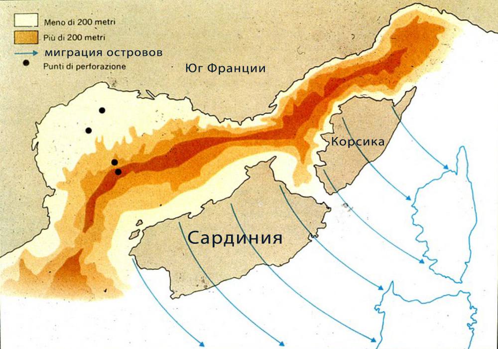 геологическое происхождение Сардинии