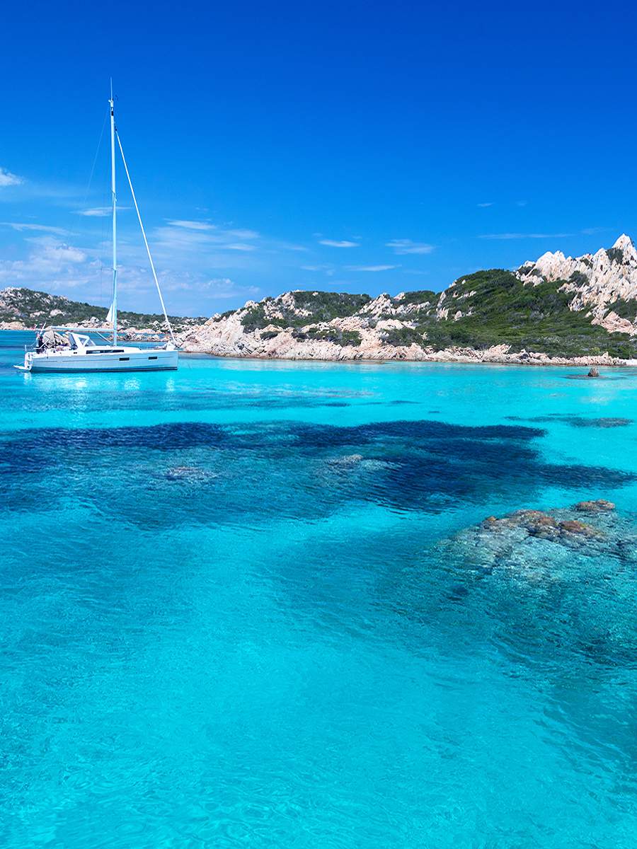 incredible blue sea in Sardinia