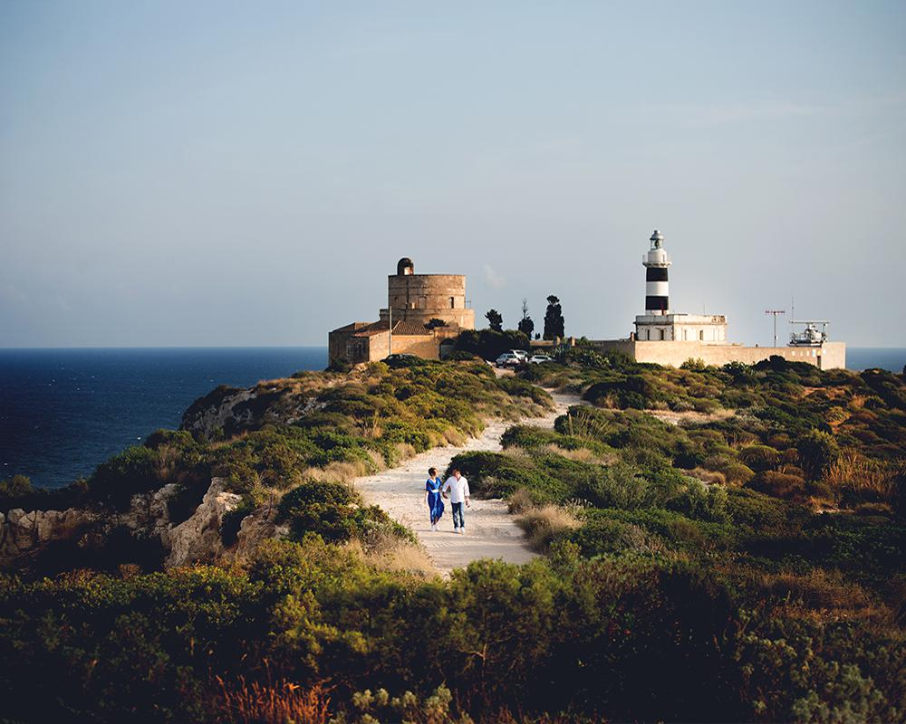 Lighthouse landscape in Sardinia